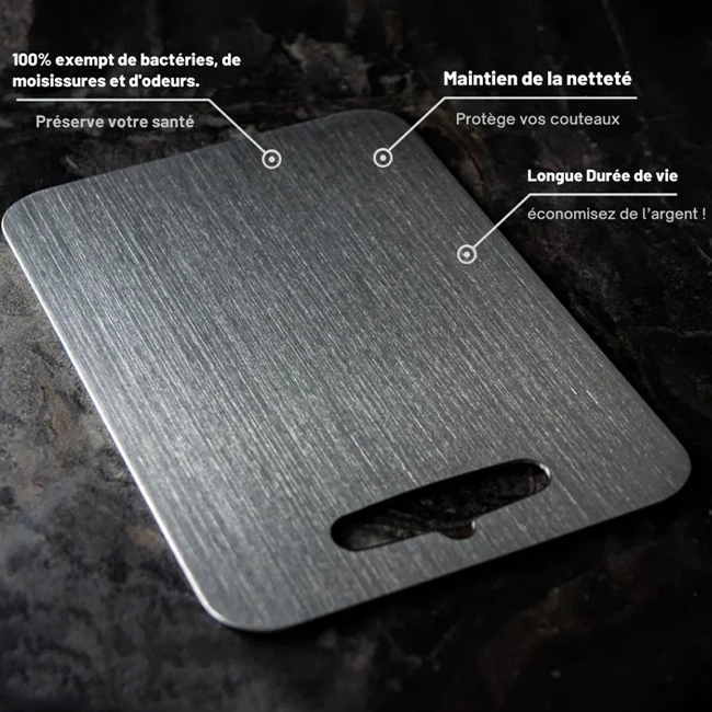 LUMEA TitanCut™- Planche à découper en titane