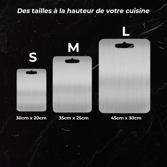 LUMEA TitanCut™- Planche à découper en titane