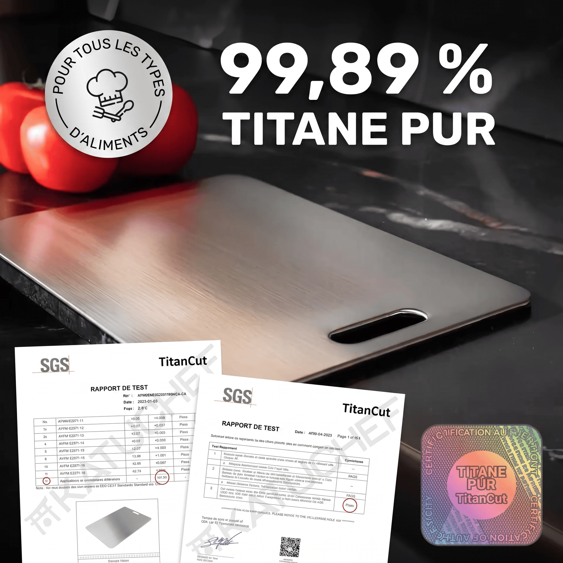 TitanCut - 99,89% titane pur