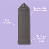 Compression therapeutique, tissu respirant, ouverture pour les pieds (v2)