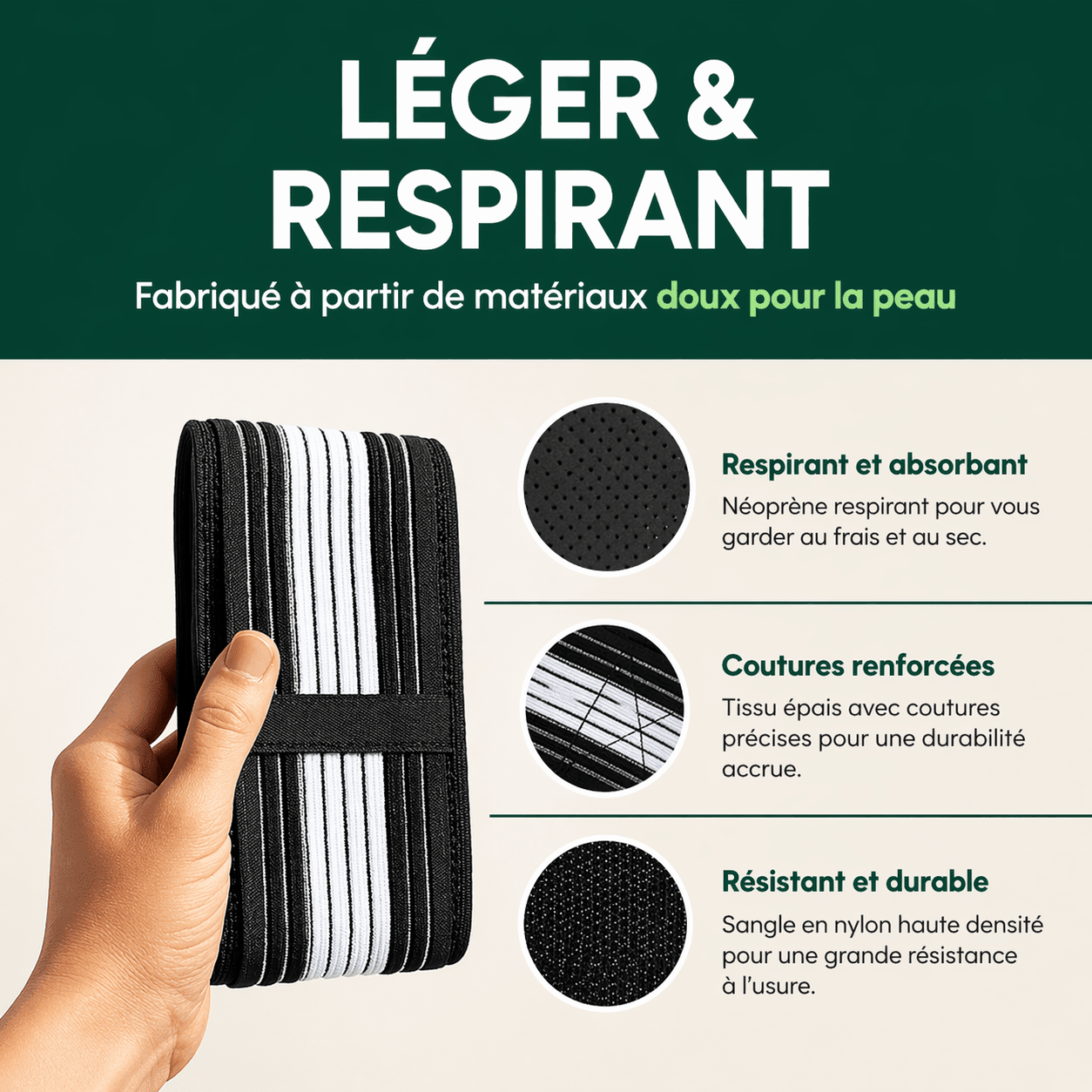 Lumea belt - soutien pour la sciatique et les douleurs lombaires - Luméa Swiss - Québec