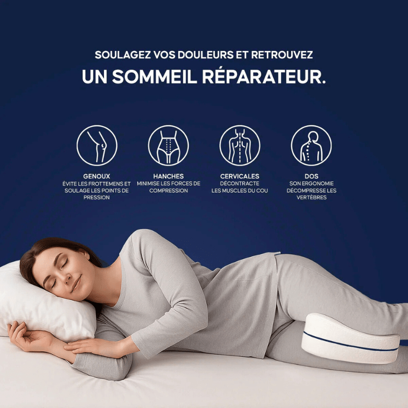 Lumea SideAlign™ — Le Coussin Genoux Ergonomique des Dormeurs Latéraux - Luméa Swiss - Québec