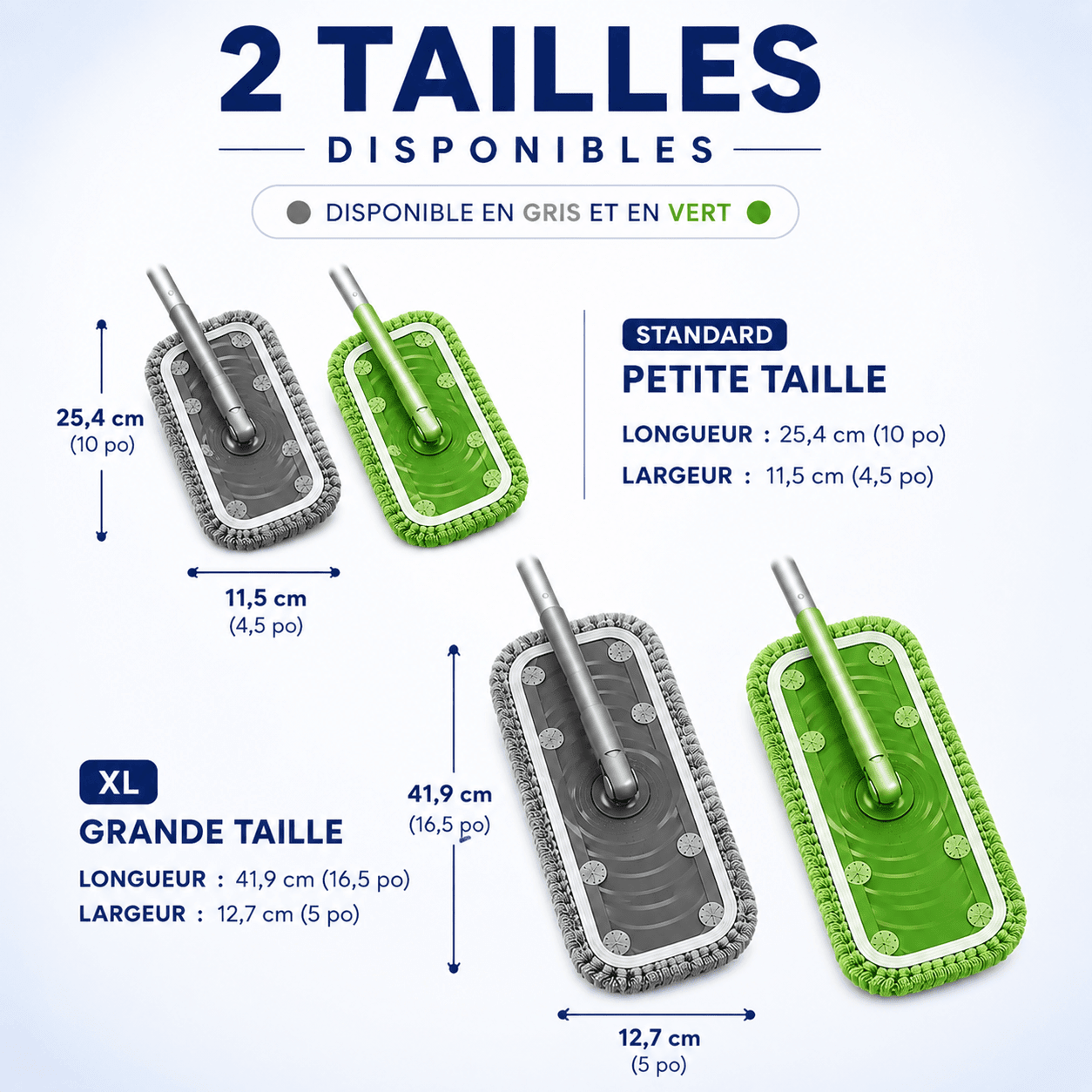 LumeaMop™ Vadrouilles de serpillière réutilisables. - Luméa Swiss - Québec