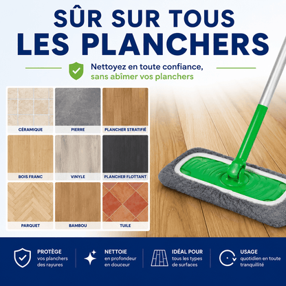 LumeaMop™ Vadrouilles de serpillière réutilisables. - Luméa Swiss - Québec