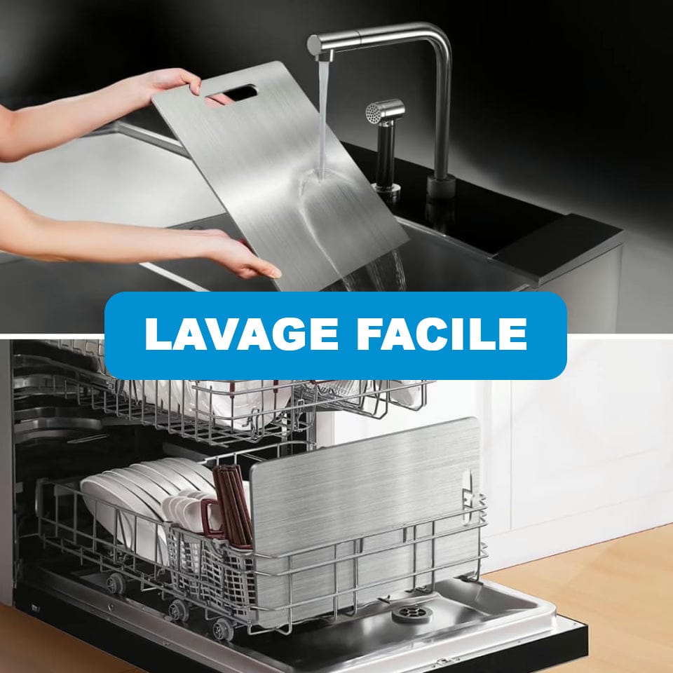 Titancut Planche à découper en titane 100 % pur. - Luméa Swiss - Québec